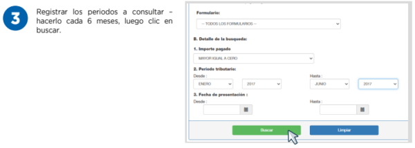 PASOS PARA SOLICITAR EL REPORTE DETALLADO DE MIS DECLARACIONES JURADAS ...